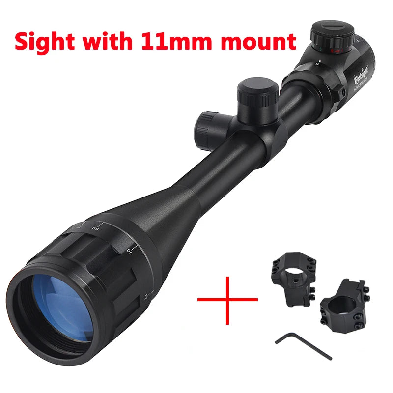 6-24x50 Rifle Scope Illuminated Red/Green Reticle