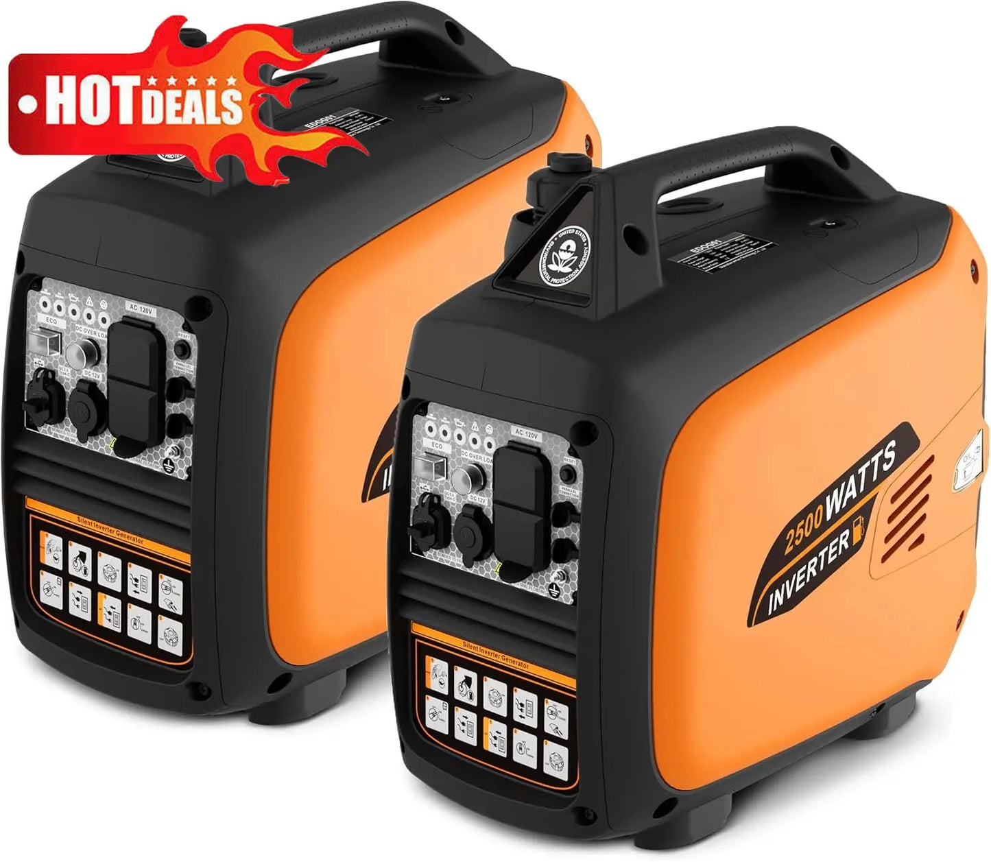 Generator 2500W Gas Powered,Super Quiet Emergency,