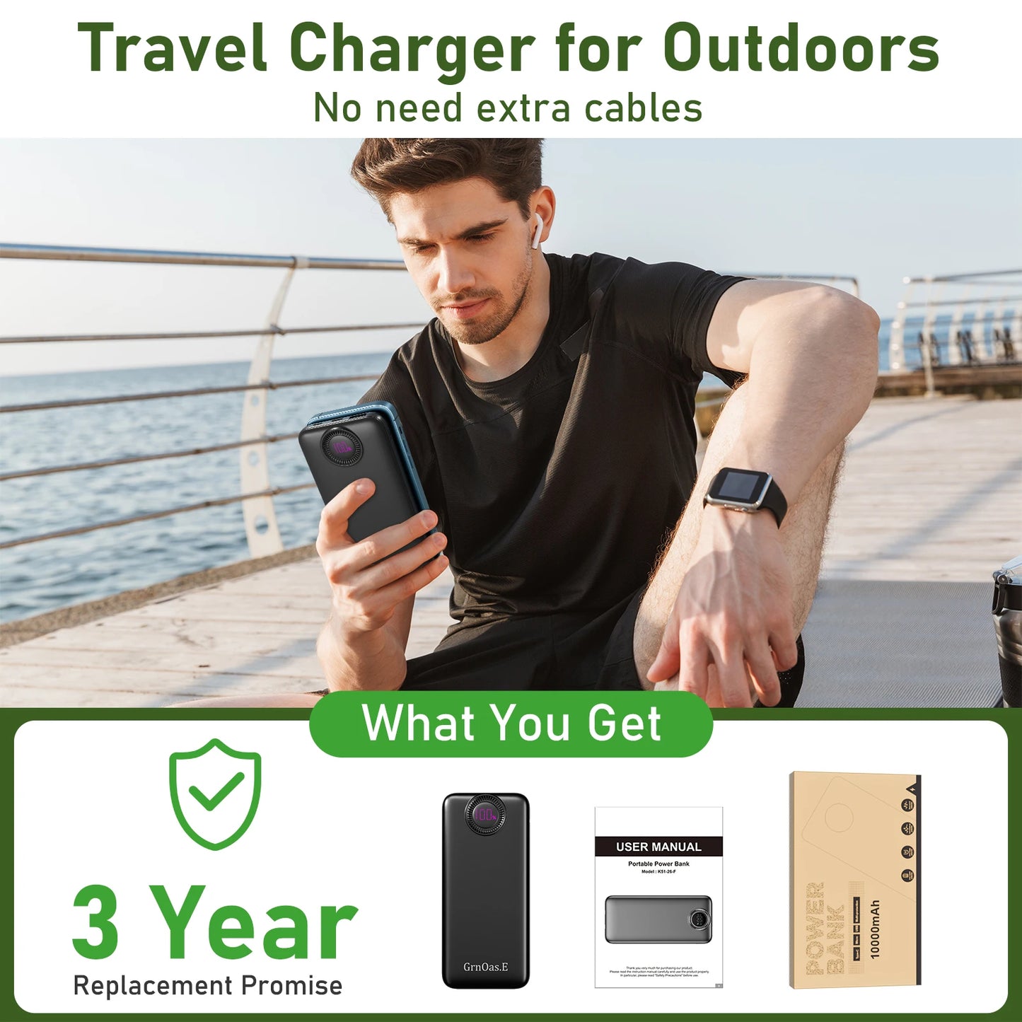 10000mAh 22.5W Portable Charger