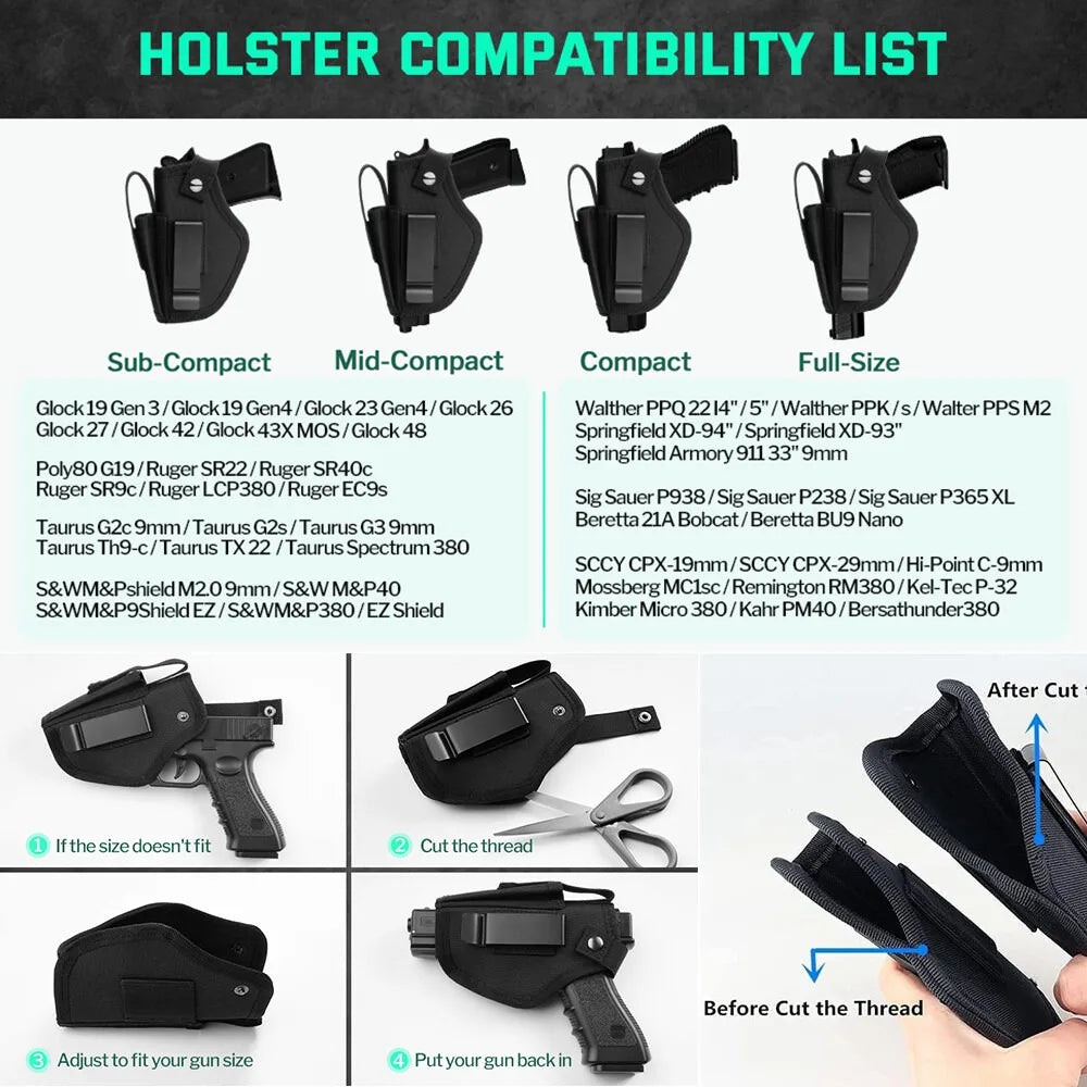Gun Holster Tactical Left/Right Hand