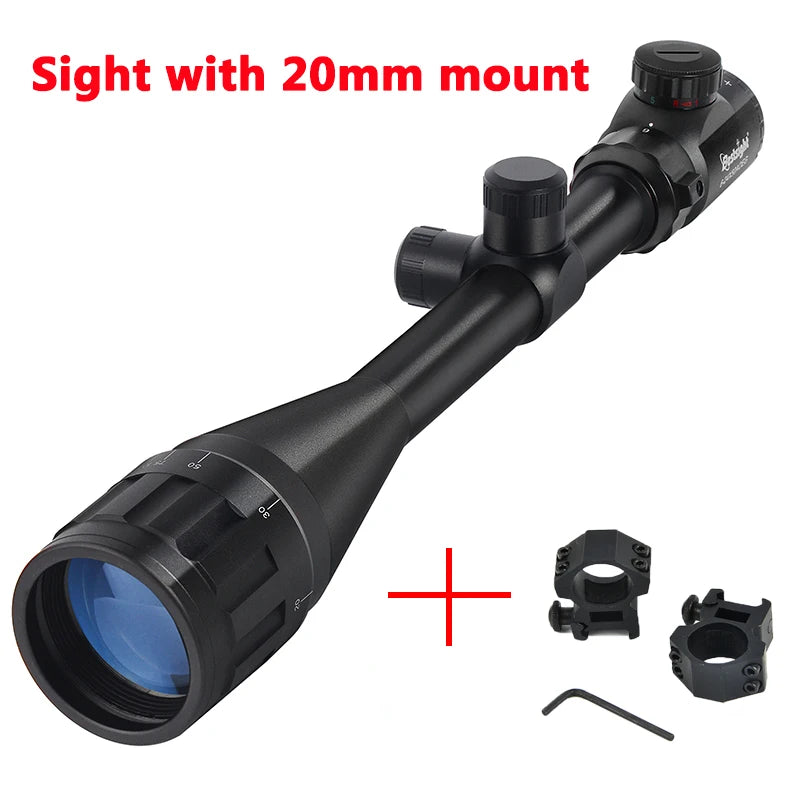 6-24x50 Rifle Scope Illuminated Red/Green Reticle