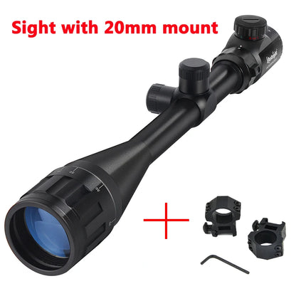 6-24x50 Rifle Scope Illuminated Red/Green Reticle