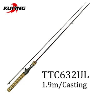 KUYING TETON Super Ultra Soft Light Fishing Rod Pole Combo
