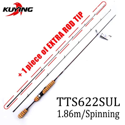 KUYING TETON Super Ultra Soft Light Fishing Rod Pole Combo