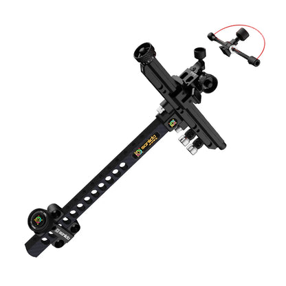 Archery X10 Recurve Bow Sight Optical Fiber Pin 9 Inches