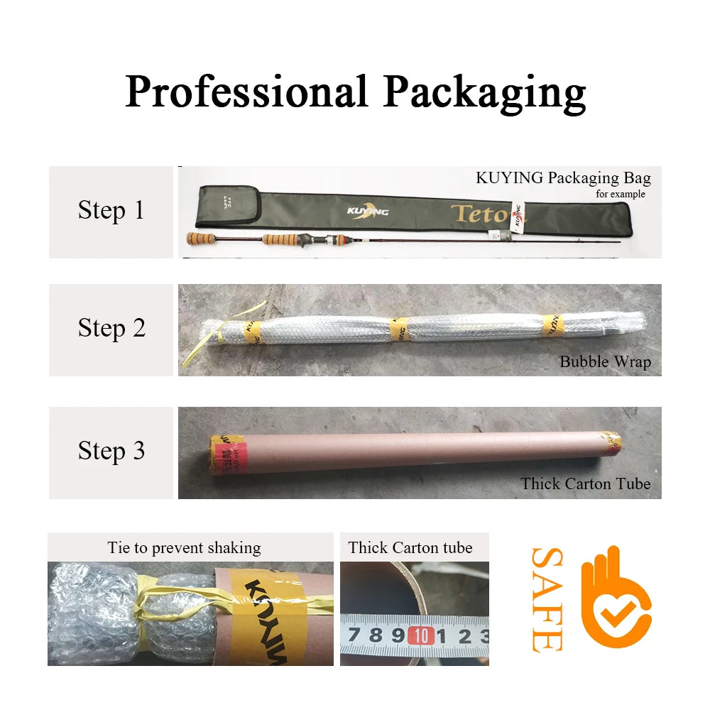 KUYING TETON Super Ultra Soft Light Fishing Rod Pole Combo