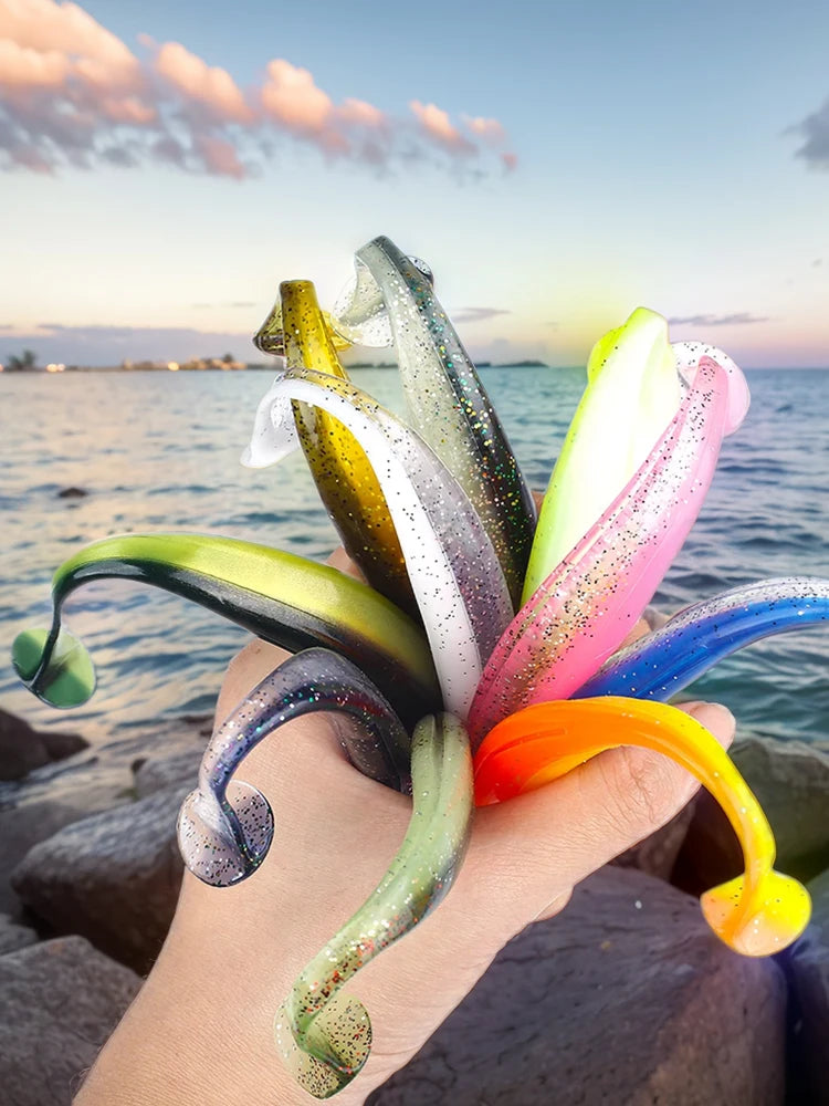 10Pcs 9cm Fishing Lures Plastic Fishing Soft Lure