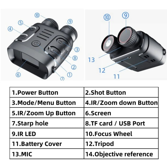 Infrared Night Vision  10x Zoom Military Tactical 300m
