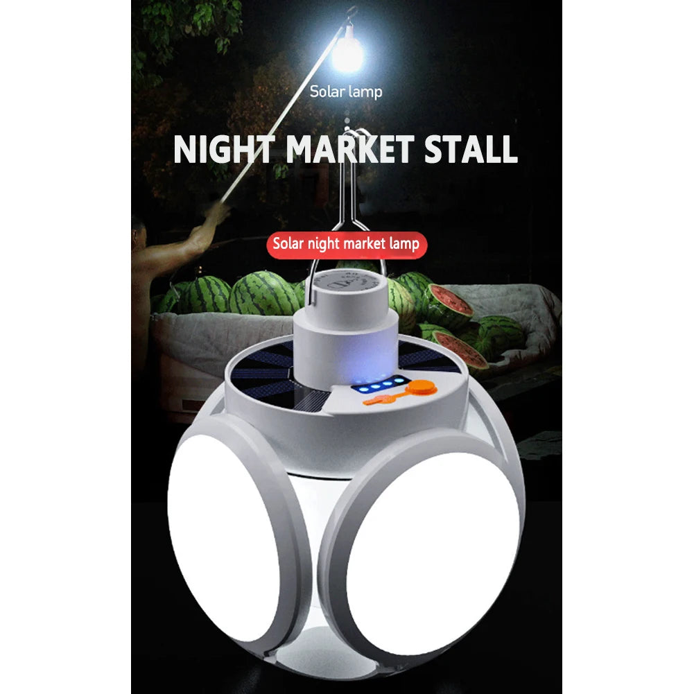 LED Solar Camping Light Bulb Rechargeable