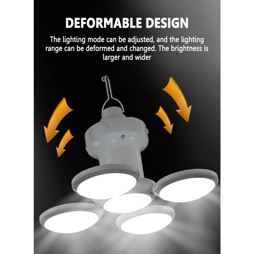 LED Solar Camping Light Bulb Rechargeable