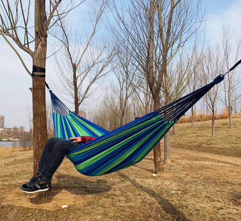 Portable Canvas Hammock  Anti-Rollover Design