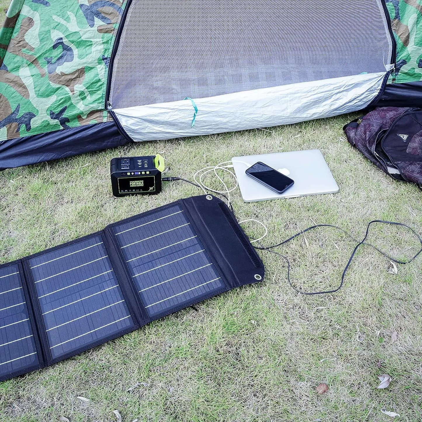 18V Foldable Solar Panel 30W/60W/100W – Portable Solar Charger