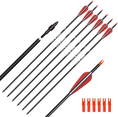 Elong 6/12PCS 26/28/30" Arrows for Compound Bows