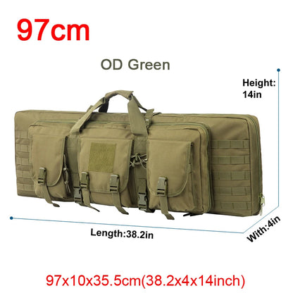 32 38 42 48 inch Tactical Double Rifle Case Molle Bag