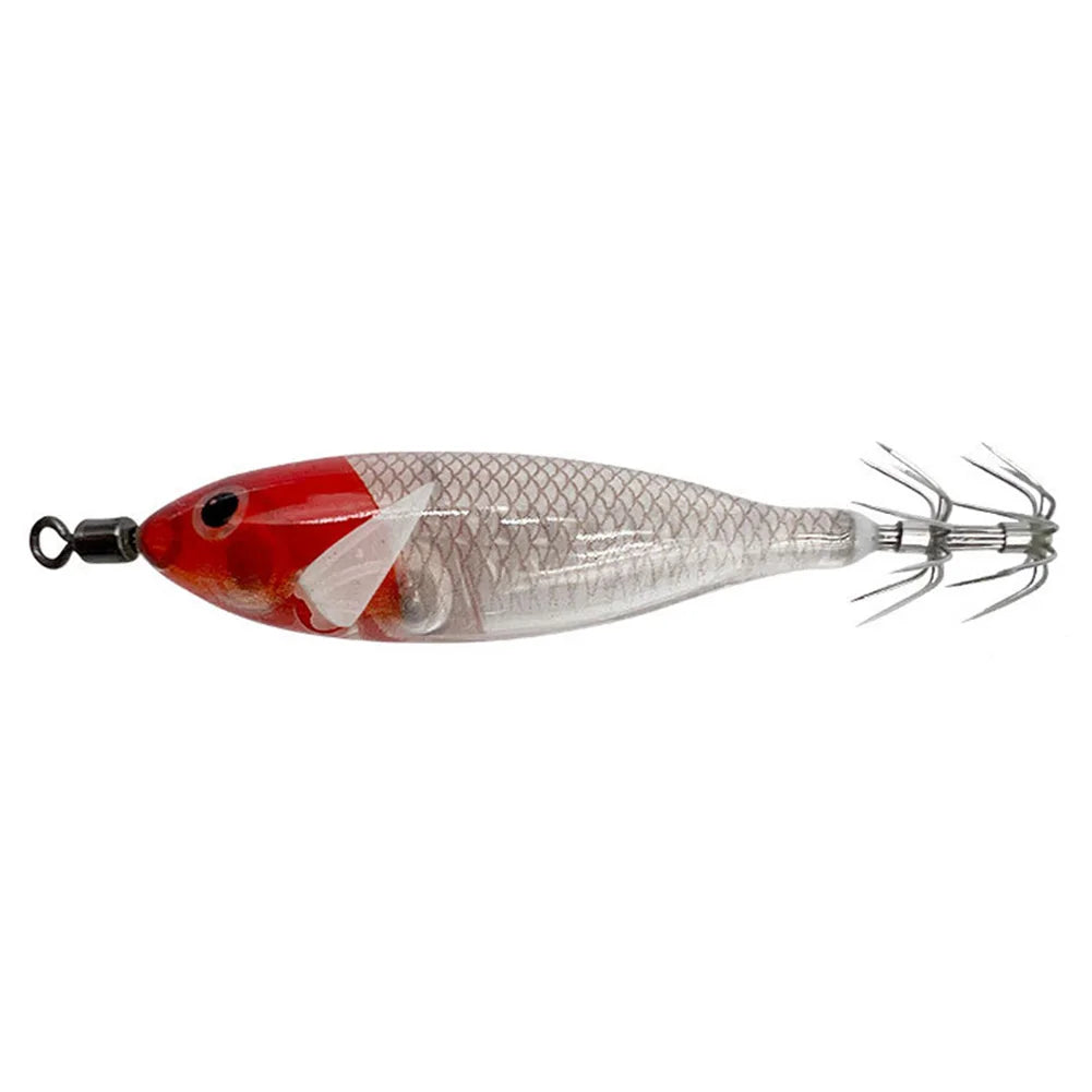 5.7g/8cm Cuttlefish Attracting Lure Double Hook Squid Jig