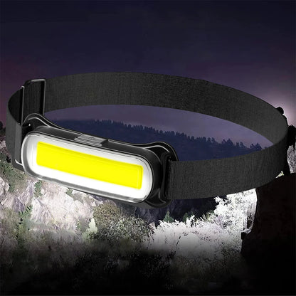 USB Rechargeable LED Headlamp 3 Modes Adjustable Headband