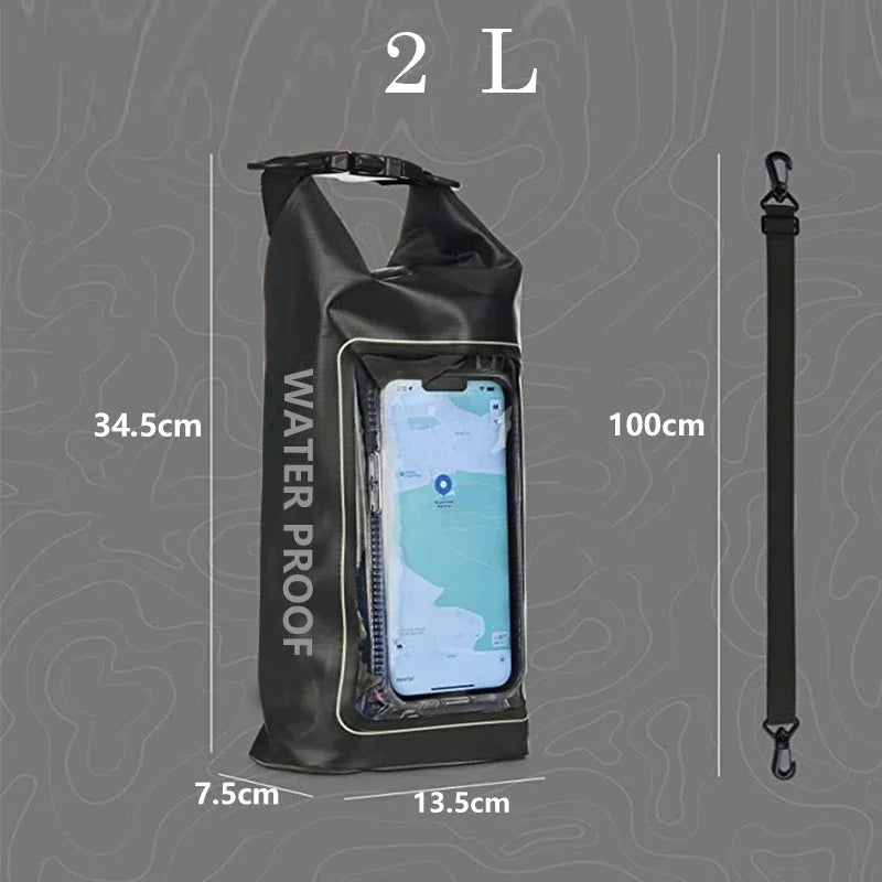 2L Waterproof Dry Bag Phone Pouch