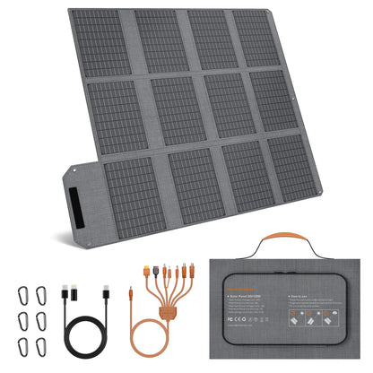120W Foldable Solar Panel A/DC Outputs Portable Waterproof
