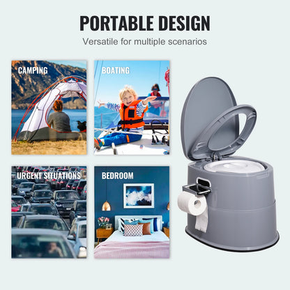 Portable Toilet 1.3G Detachable Inner Bucket T
