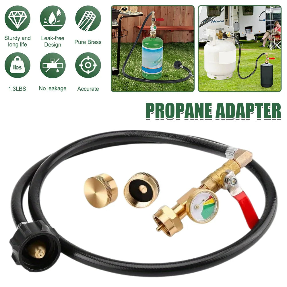 36Inch High-Pressure Propane Refill Adapter Hose