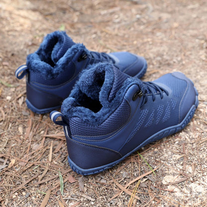 Womens Mens Barefoot Shoes Waterproof  Fur Lined Anti-Slip