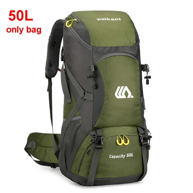 50L Large Waterproof Mountaineering Backpack Camping Men Hiking Bag Tourist Rucksack  Outdoor Sports Climbing  Bag Luggage Travel