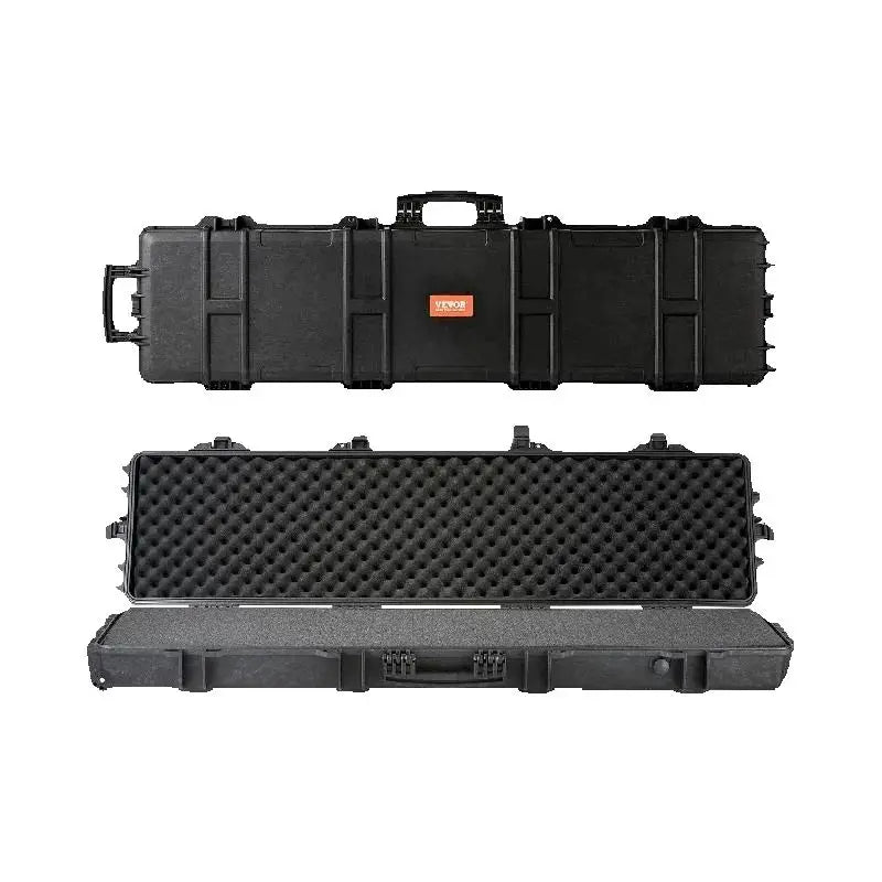 Rifle Hard Case Portable Long Gun Storage W/ 2 Casters