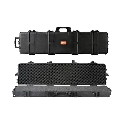 Rifle Hard Case Portable Long Gun Storage W/ 2 Casters