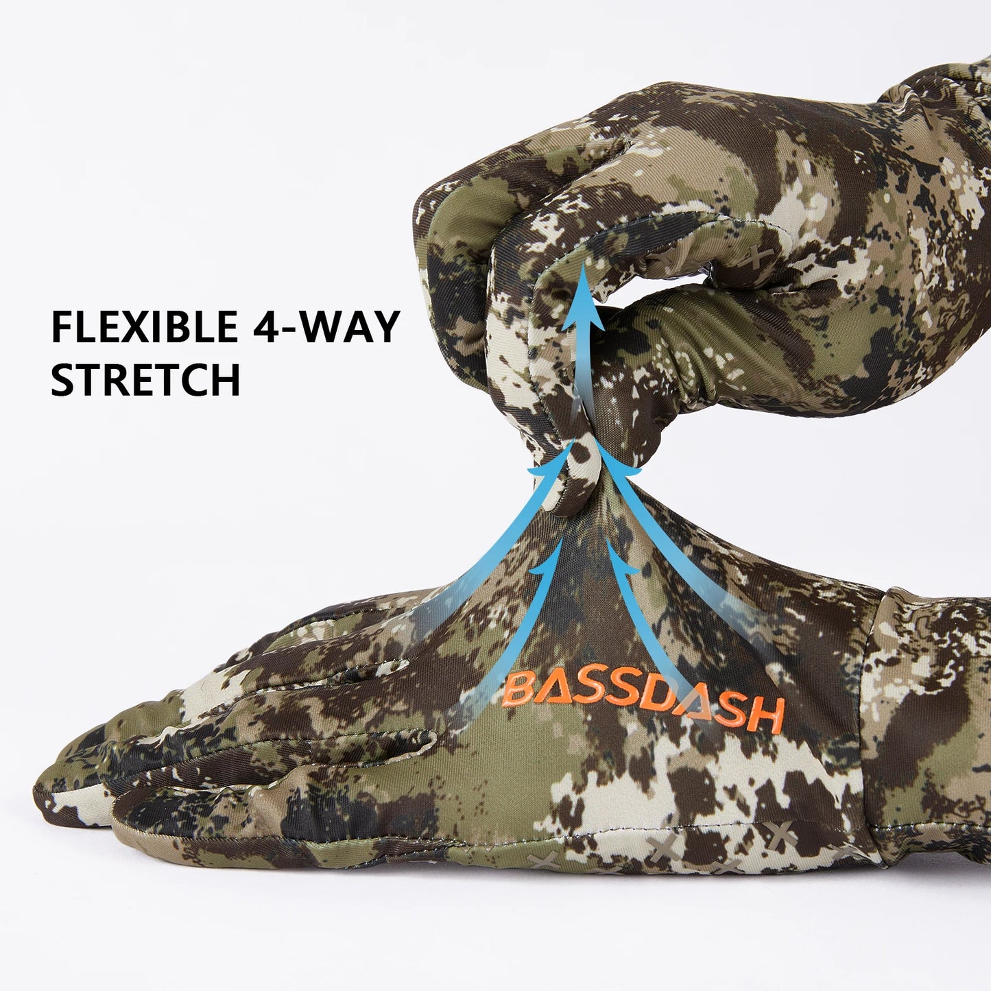 Lightweight UPF 50+ Camo Hunting Gloves HG05