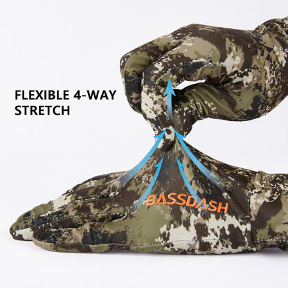 Lightweight UPF 50+ Camo Hunting Gloves HG05