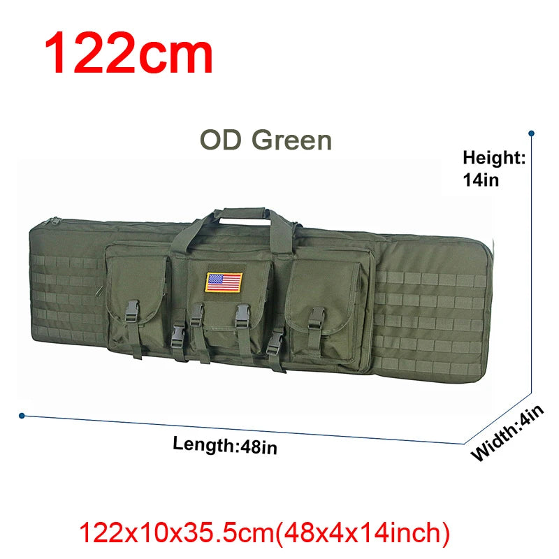 32 38 42 48 inch Tactical Double Rifle Case Molle Bag