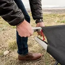 Teton Camping Cot with Pivot Arm, Folding Camping Cot