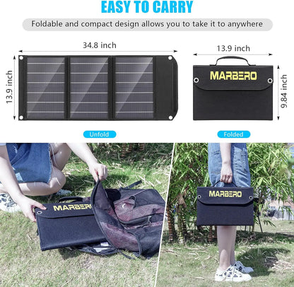 18V Foldable Solar Panel 30W/60W/100W – Portable Solar Charger
