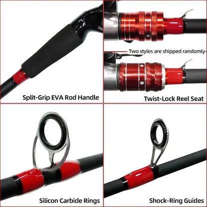 Kilitn Fishing Rod and Reel Combo Baitcasting Combo