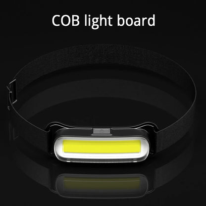 USB Rechargeable LED Headlamp 3 Modes Adjustable Headband