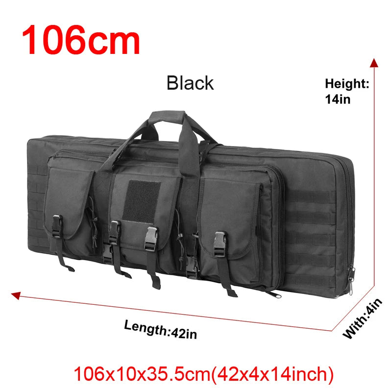 32 38 42 48 inch Tactical Double Rifle Case Molle Bag