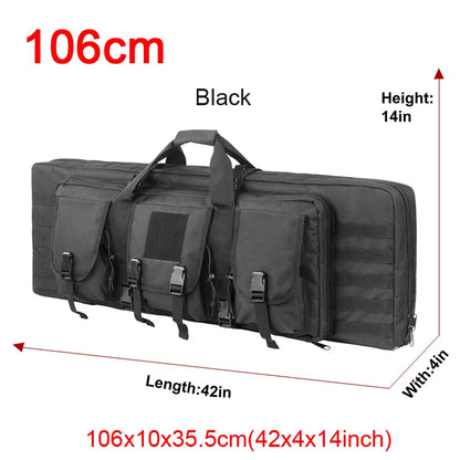 32 38 42 48 inch Tactical Double Rifle Case Molle Bag