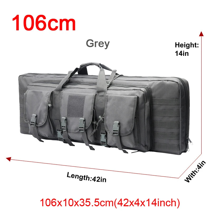 32 38 42 48 inch Tactical Double Rifle Case Molle Bag