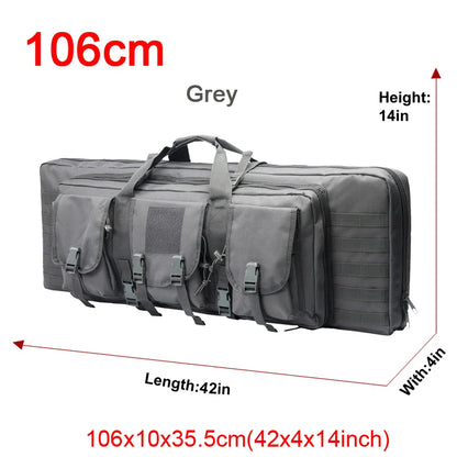32 38 42 48 inch Tactical Double Rifle Case Molle Bag