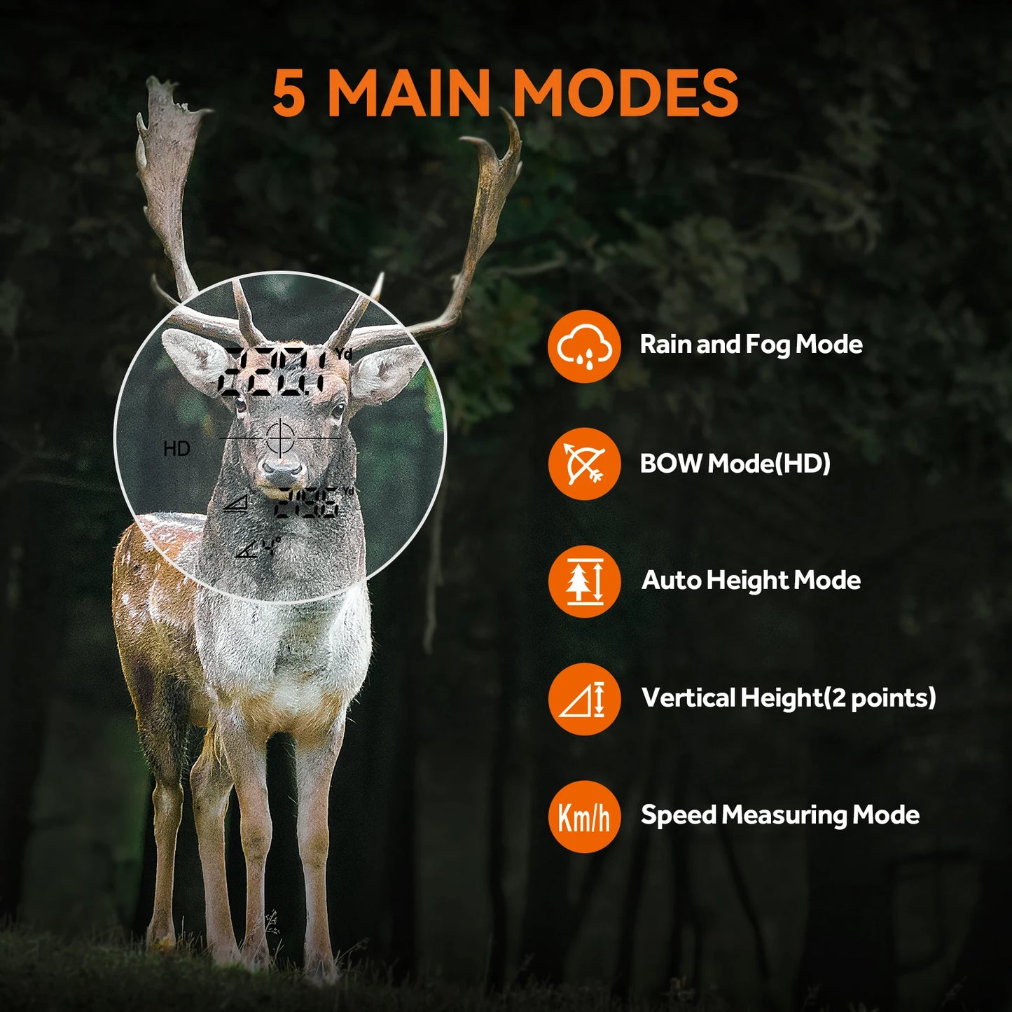 Range finder 7° Big Field 656Yd laser rangefinder