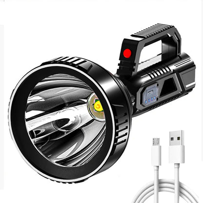 LED Searchlight 3 Modes  USB Rechargeable Life Waterproof