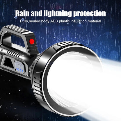 LED Searchlight 3 Modes  USB Rechargeable Life Waterproof