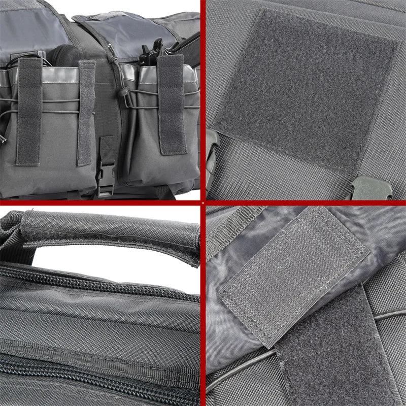 32 38 42 48 inch Tactical Double Rifle Case Molle Bag