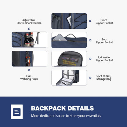 35 Can Cooler Backpack Leakproof Insulated Soft Cooler Bag