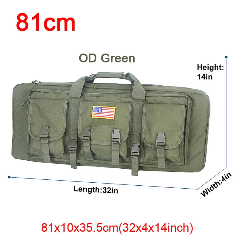32 38 42 48 inch Tactical Double Rifle Case Molle Bag