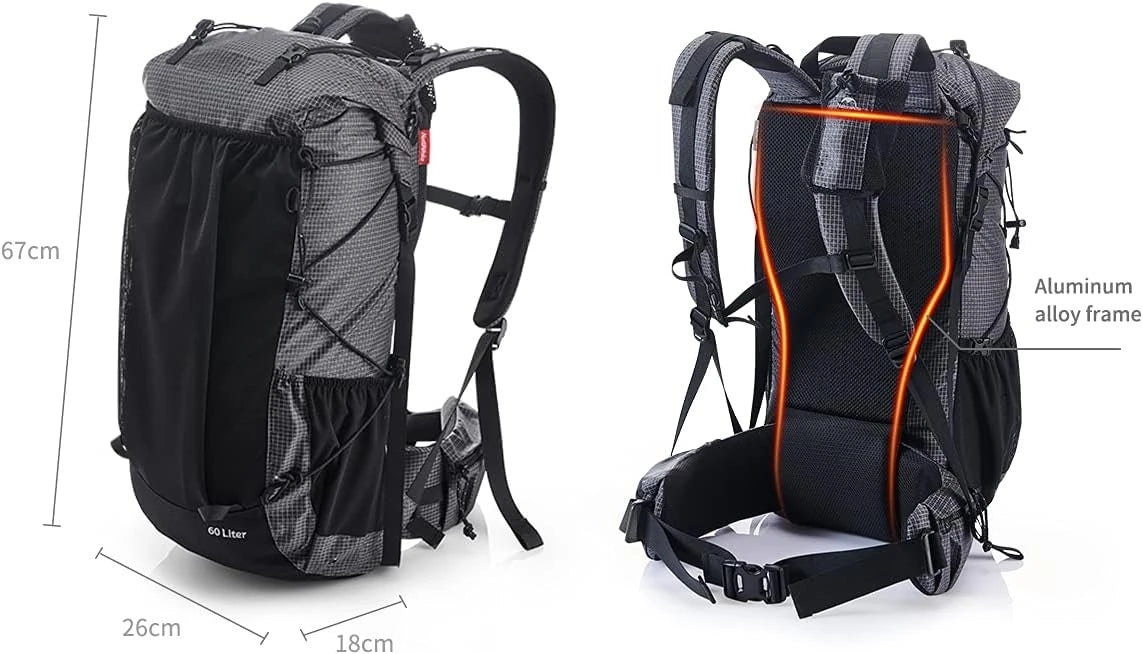 65L Internal Frame Hiking Backpack
