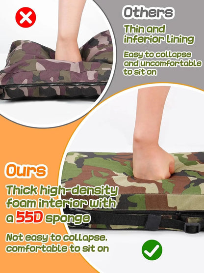 Camouflage Heated Seat Cushion for Sports Fields Outdoor