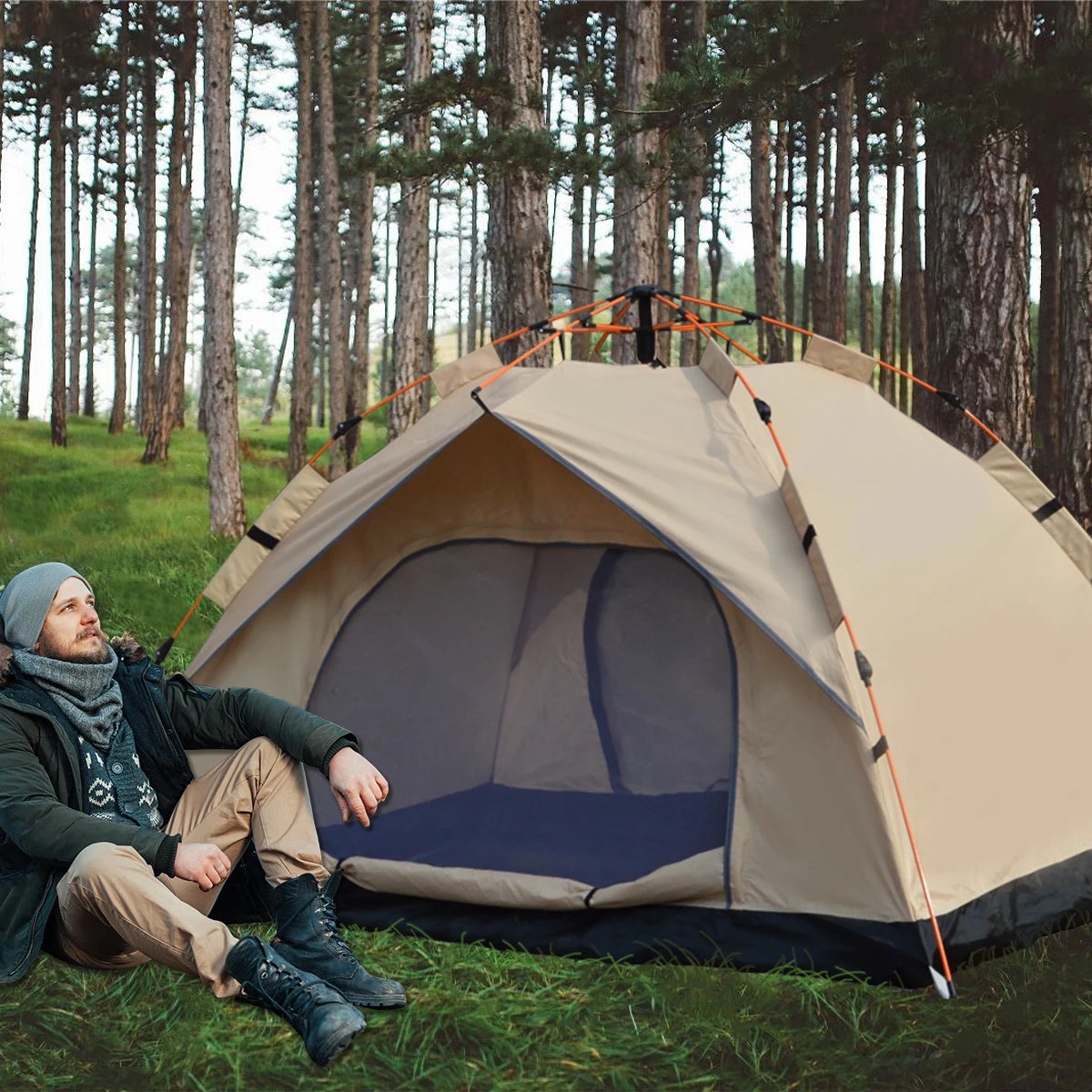 Outdoor  Tent Automatic Rainproof