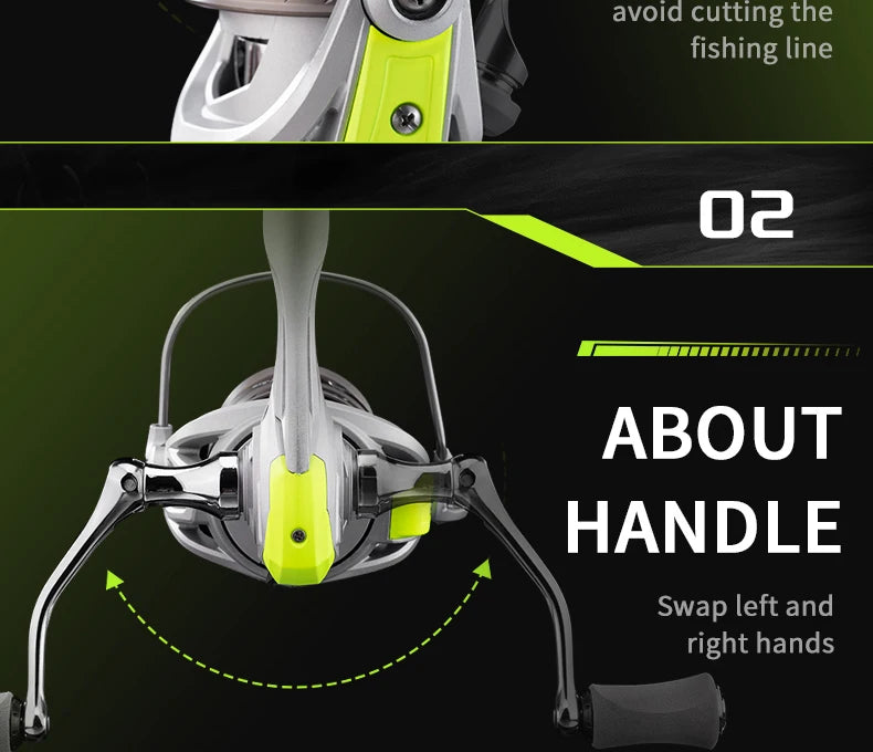 W2 Spinning Reel - 7+1 Bearings, 5.2 Gear Ratio