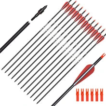 Elong 6/12PCS 26/28/30" Arrows for Compound Bows